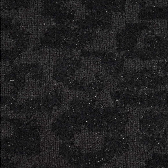 Lululemon Wool-Blend Jacquard Sweater Knit Leopard Graphite Grey Black Large - Picture 2 of 14